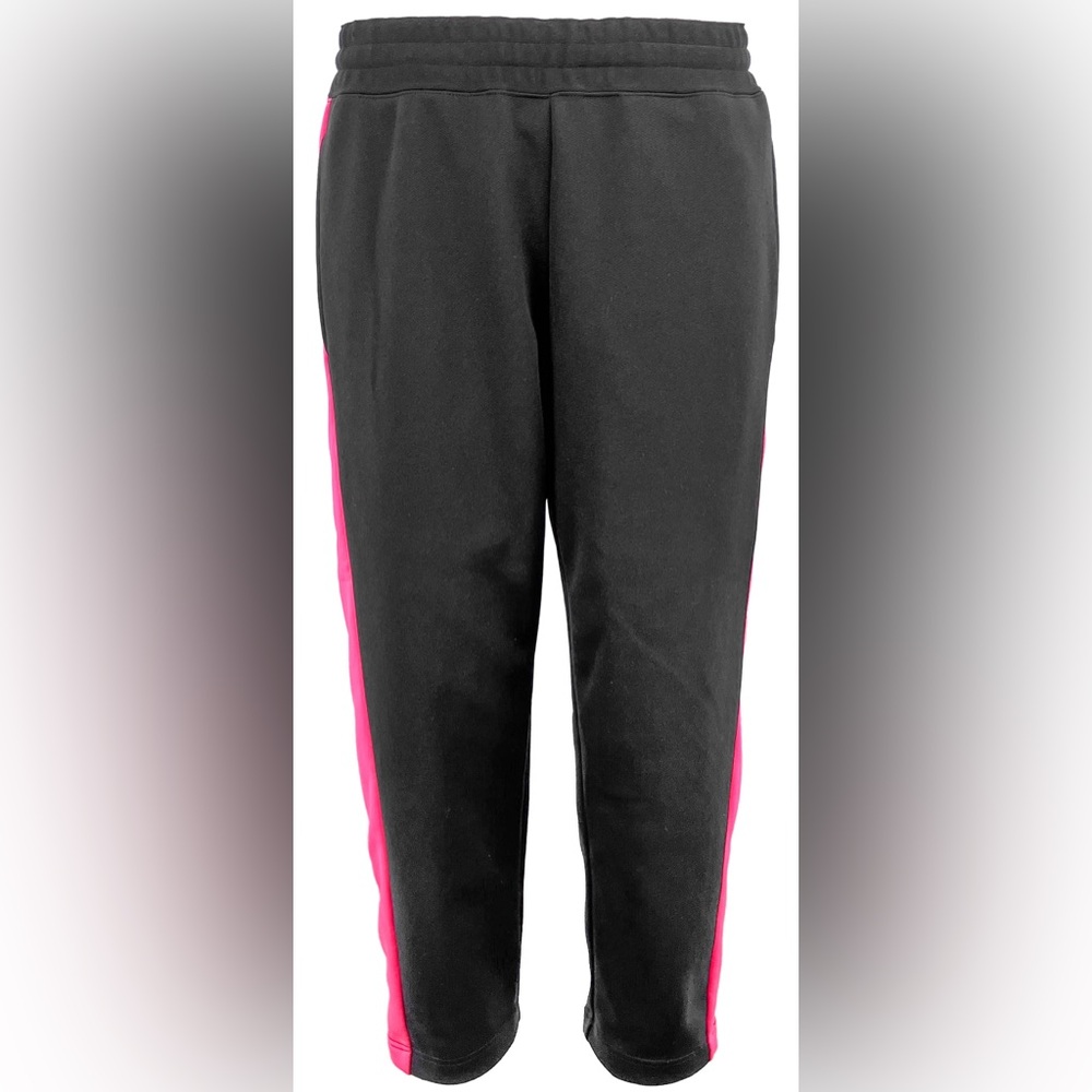 Comms des Garçons Black and Pink striped Track Pants M new!